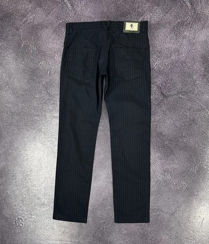 Pantaloni di lusso vintage Versace jeans couture a righe neri