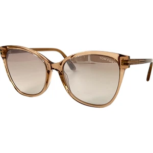 Tom Ford FT844 Ani Womens Plastic Sunglass 45G Shiny Rose Champagne 58-18 Italy - Picture 1 of 7