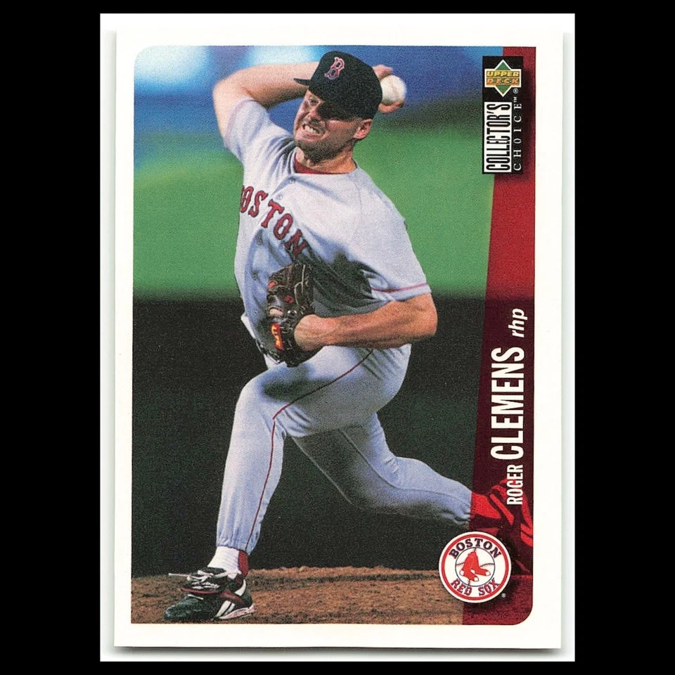 Roger Clemens #60 1996 Collectors Choice Boston Red Sox Baseball Card MLB NM - Image 1 of 3