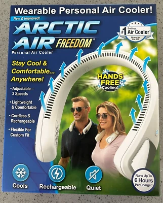 Arctic Air Freedom Enfriador de Aire Personal Portátil Ventilador de Cuello de 3 Velocidades Ligero Nuevo Foto 1 de 4