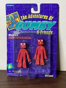 Vintage NEU 1995 Gumby Blockheads G & J 2,75" Trendmasters Bendy Mini Actionfiguren - Bild 1 von 6