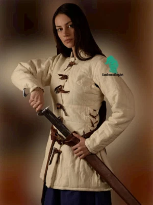 Gambesón, Gambesón Acolchado Grueso, Ropa Mujer Medieval Regalo Día de la Madre Foto 1 de 4