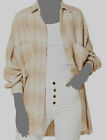 $695 Iro Women Beige White Knit Glenac Ombre Oversized Jacket Eu Size 32/ Us Xxs