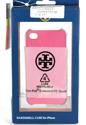 ПОДЛИННЫЙ TORY BURCH ФРАНЦУЗСКИЙ РОЗОВЫЙ ЖЕСТКИЙ IPHONE 4/4S ЧЕХОЛ ВИНТАЖНЫЙ ХОРОШО - Изображение 1 из 4