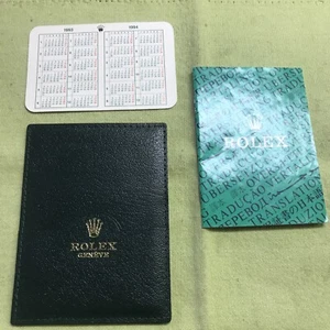 Cartera Rolex vintage/soporte de papel; folleto de traducción; juego de calendario 1993-1994 - Imagen 1 de 6