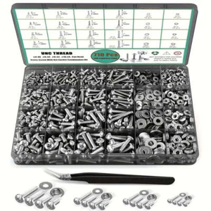 710Pcs Nuts and Bolts Assortment Kit, 4-40#6-32#8-32#10-24 Phillips Pan Head ... - Picture 1 of 4