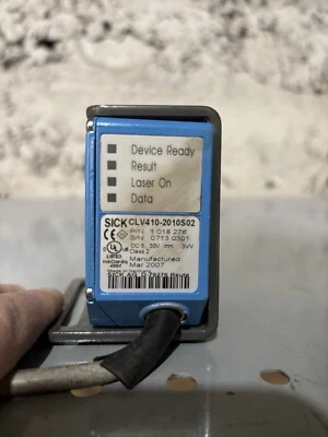SICK CLV410-2010S02 /CLV4102010S02 fixed bar code reader, square backet included - Image 1 of 4