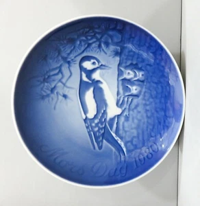 Bing & Grondahl 1980 Mother's Day Plate Mors Dag Birds - Picture 1 of 2