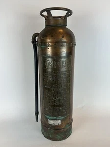 "Extintor Empire de latón cobre 23"" decoración steampunk industrial vintage" - Imagen 1 de 22