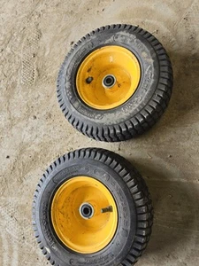 13 5.00 6 mtd ride on lawn front mower Garden wheels Tyres rim pair two yardman - Picture 1 of 5