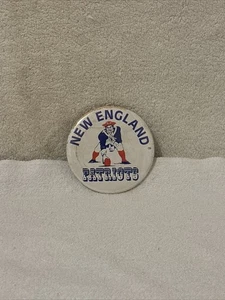 New England Patriots Vintage 6 Inch Pin Button 1970s FREE SHIP - Picture 1 of 8