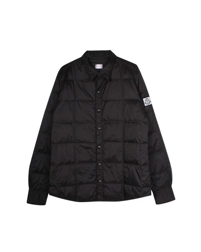 Moncler Giubbotto imbottito trapuntato in nylon uomo nero Xl