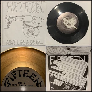 FIFTEEN Aint Life A Drag 7” Vinyl-Critical Mass Crimpshrine Operation Ivy NOFX - Picture 1 of 16