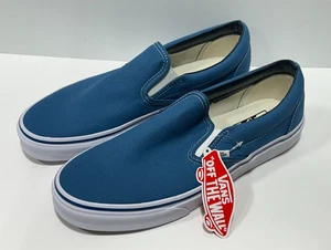 Vans New SlipOn Classic Sneaker Unisex Canvas Schuhe Blau Herren/Damen - Bild 1 von 12