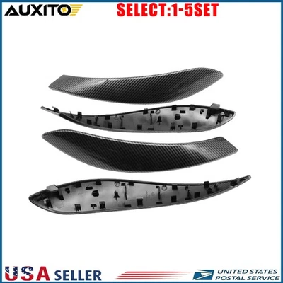 Cubierta de manija de puerta de fibra de carbono para BMW Serie 3 F30 F31 2013-18 4-20X Foto 1 de 4