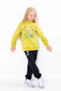 Girls’ Clothing Set – Cotton Sweatshirt & Pants with Print, Any season,  Nosi... - Picture 1 of 14