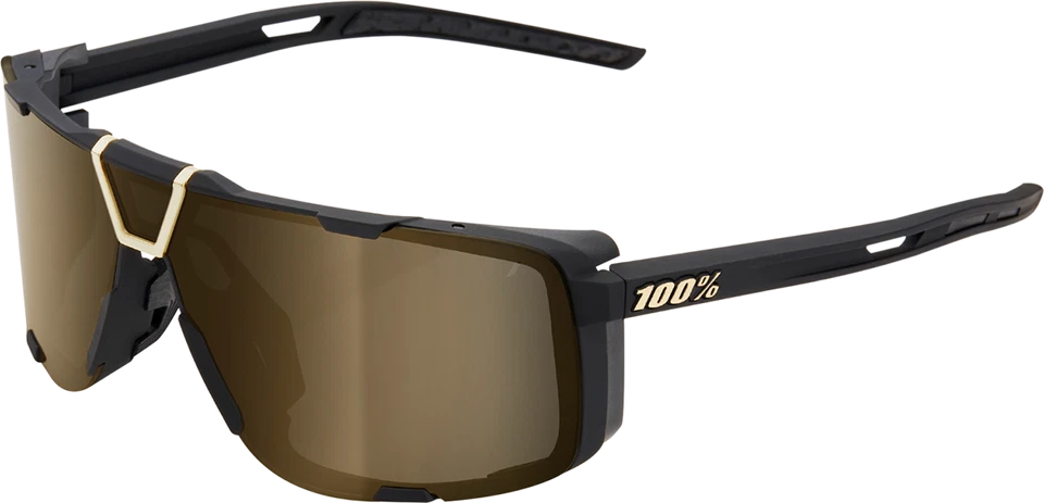 100% Eastcraft Sunglasses 61045-258-01 Soft Tact Black - Soft Gold Mirror Foto 1 de 1