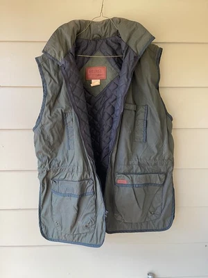 Outback Trading Company Men’s, Sz Large, Vest Western Oilskin. Hood,  Exc. - Image 1 of 4