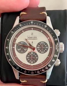 Steinhart Ocean One Vintage Automatic Chronograph Watch Stainless Steel Boxed - Picture 1 of 11