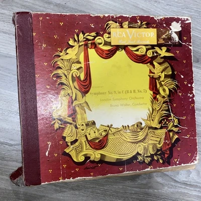 SCHUBERT SYMPHONY NO 9 IN C (B&H No 7) RCA VICTOR RED SEAL 4 Vinyl Booklet DM602 - Image 1 of 4