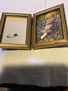 Vintage BURNES OF BOSTON Double Photo Frame 4x5 - Picture 1 of 3