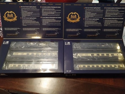 Rivarossi 2 Set 6 Carrozze CIWL Edelweiss Pullman Express HR4390 + HR4391 H0 - Imagen 1 de 4