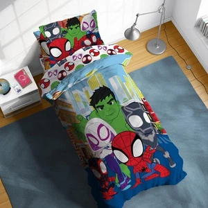 Marvel Spidey & His Amazing Friends Twin Comforter Set - 5 Piece Kids Bedding... - Picture 1 of 7