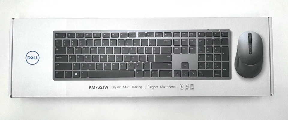 Dell Wireless Keyboard and Mouse KM7321W Premier Multi-Device - NEW/SEALED - Image 1 of 3