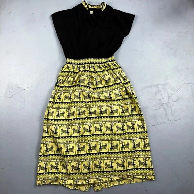 Vestido De Colección Años 40 50 Día Ajuste Acampanado Rockabilly Novedad Rick Rack Trudy Hall 15 Foto 1 de 4