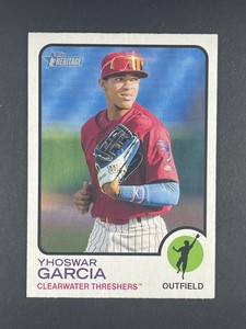 2022 Topps Heritage Minor League Yhoswar Garcia Clearwater Threshers #27