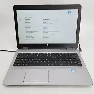 HP ProBook 650 G3 Core i5 7200U 2.5GHz 4GB RAM No HDD 15.6" - ***BOOT TO BIOS - Picture 1 of 12
