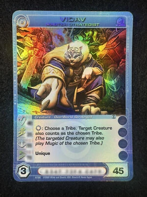 Chaotic TCG Max E 45 Vidav Master Strategist 8/100 FU 1st Ed Super Rare NM/LP - Image 1 of 2