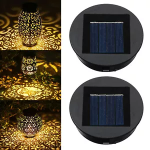 2PCS Solar Powered Cell Box Accessories Replacement Top Part IP44 Waterproof - Picture 1 of 10