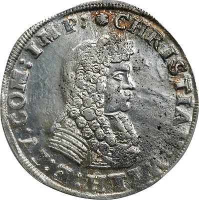 1676 SCHWARZBURG-SONDERSHAUSEN CHRISTIAN WILHELM I & ANTON GUENTHER II 2/3 TALER - Image 1 of 4