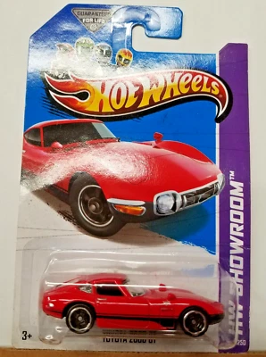 HOT WHEELS SHOWROOM 2013 ALL STARS TOYOTA 2000 GT RED - Image 1 of 4