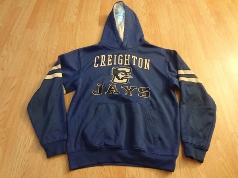 Youth Creighton Bluejays M (12/14) Hoodie Hooded Sweatshirt Colosseum Athletics Cover