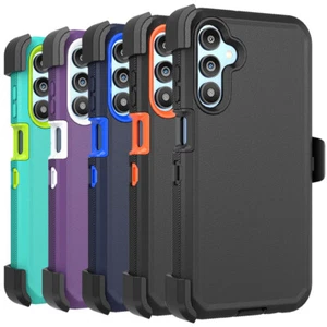 For Samsung Galaxy A15 A25 5G Shockproof Armor Hard Case Cover+Belt Clip Holster - Picture 1 of 45