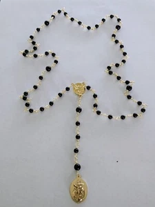 Collar rosario con cuentas hecho a mano rosario - Imagen 1 de 1