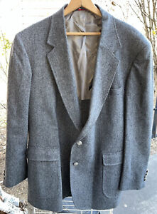 Arnie Arnold Palmer Mens 48L Wool Grey USA Blazer Sport Coat Suit Jacket