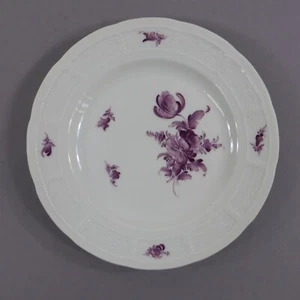 Plato Nymphenburg plato de pan cesta púrpura decoración floral motivo 02 - Imagen 1 de 5