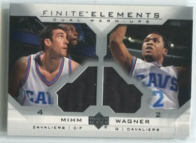 2003 Upper Deck Finite Elements Dual Warm-Ups #FE24 Chris Mihm & Dejuan Wagner - Image 1 of 2