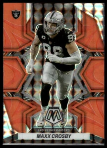 Panini Mosaic Mosaic Reactive Orange 2022 Maxx Crosby #119 Las Vegas Raiders - Imagen 1 de 2
