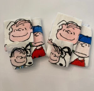 Vintage Peanuts Handtuch 2 Sets Waschlappen Handbad 1971 Snoopy Charlie Brown Linus - Bild 1 von 19