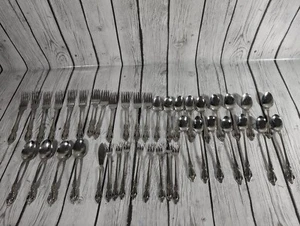 Distinction Deluxe Stainless Flatware By Oneida Raphael Pierced 41 Pieces - Picture 1 of 6