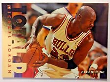 1995-96 Fleer TOTAL D Michael Jordan #3, Gold Foil Insert, Chicago Bulls