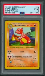 Pokémon Base Set Shadowless Charmeleon 24/102 PSA 9 - Picture 1 of 2