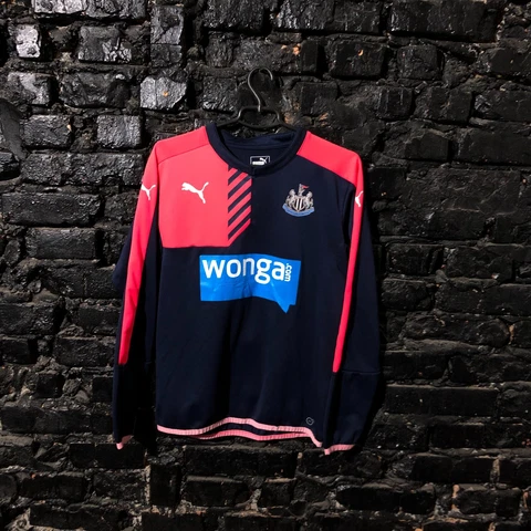 Newcastle United Training Jacket Long Sleeve Puma Polyester Mens Size M Cover
