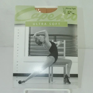Capezio S/M Stirrup Tight Ultra Soft #1861 Tan Nude Ballet Dance Gymnastics New - Picture 1 of 6
