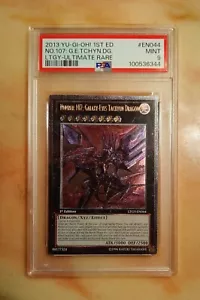 2013 No. 107 Galaxy-Eyes Tachyon Dragon PSA 9 MINT LTGY-EN044 1st Ed Ulti Rare! - Picture 1 of 2