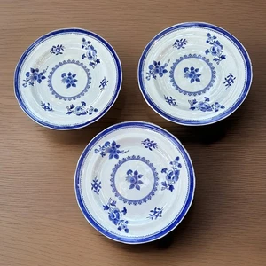 Set of 3 Spode GLOUCESTER BLUE (no trim) 6" Bread Plates - Picture 1 of 6